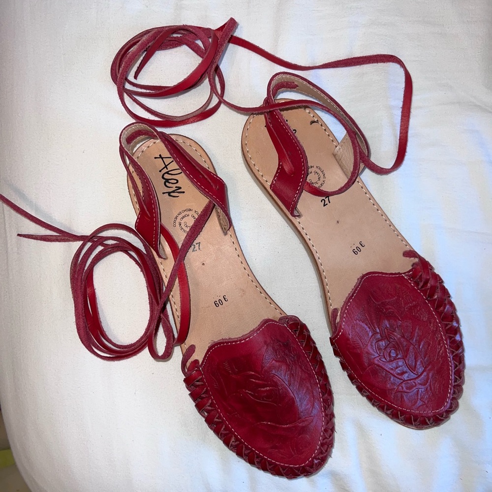 Leather sandals